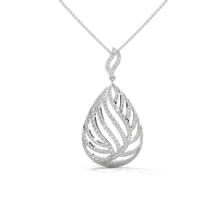 lab grown diamond | moissanite Jewellery Arora Lab Grown Diamond OR Moissanite Pendant Silver by Rabbito Jewels
