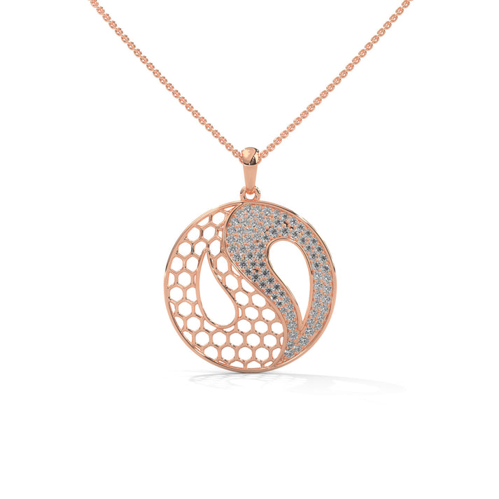 lab grown diamond | moissanite Jewellery Soulmate Lab Grown Diamond OR Moissanite Pendant Rose Gold 14K by Rabbito Jewels