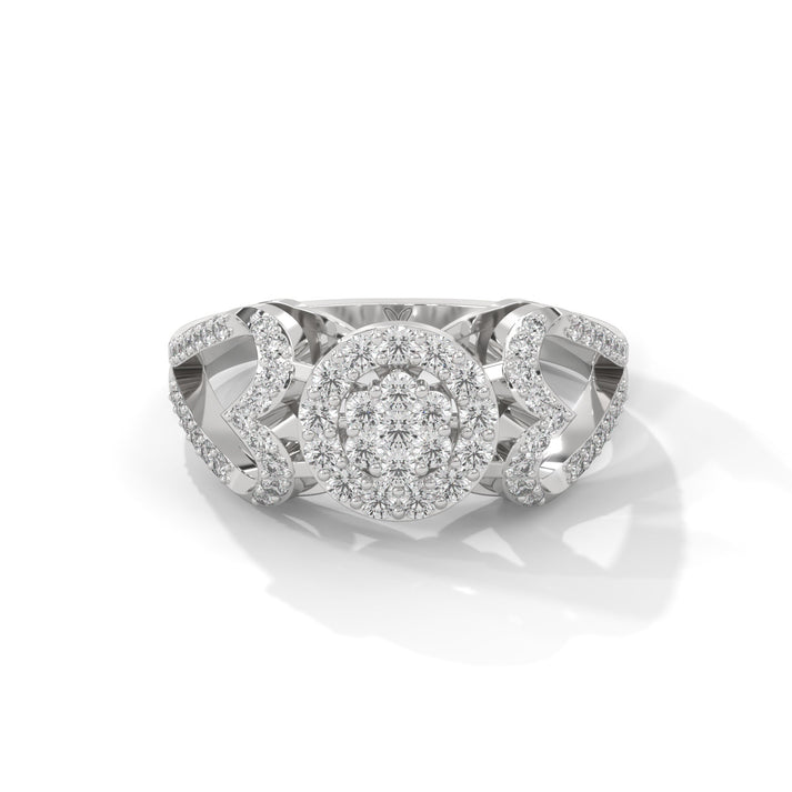 lab grown diamond | moissanite Jewellery Jarvins Lab Grown Diamond OR Moissanite Ring White Gold 18K by Rabbito Jewels
