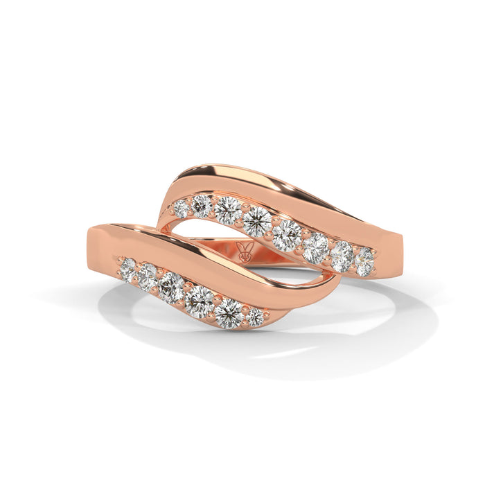 lab grown diamond | moissanite Jewellery Evita Lab Grown Diamond OR Moissanite Ring Rose Gold 18K by Rabbito Jewels