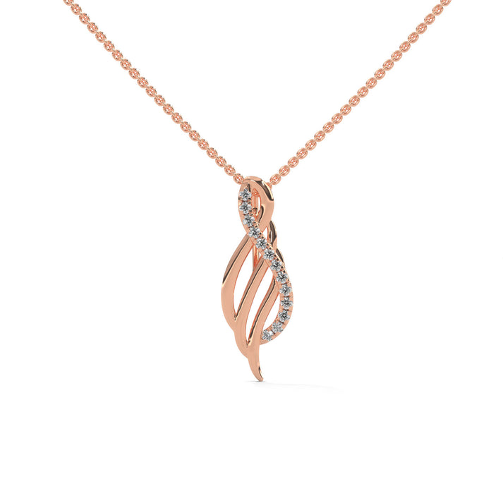 lab grown diamond | moissanite Jewellery Musicians Lab Grown Diamond OR Moissanite Pendant Rose Gold 18K by Rabbito Jewels