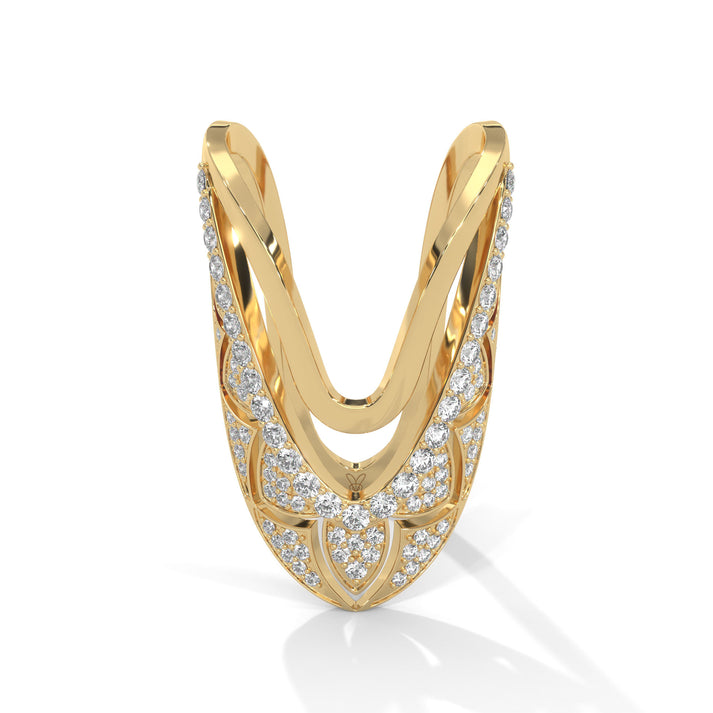 lab grown diamond | moissanite Jewellery Aahana Vanki Lab Grown Diamond OR Moissanite Ring Yellow Gold 14K by Rabbito Jewels
