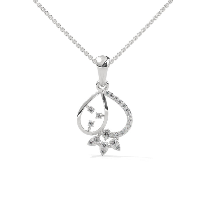 lab grown diamond | moissanite Jewellery Fancy Eclectic Lab Grown Diamond OR Moissanite Pendant Silver by Rabbito Jewels