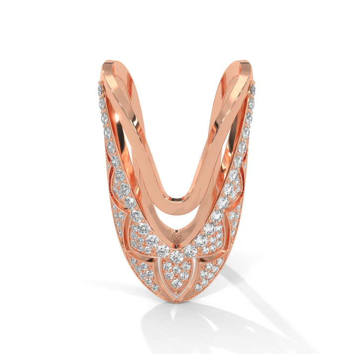 lab grown diamond | moissanite Jewellery Aahana Vanki Lab Grown Diamond OR Moissanite Ring Rose Gold 14K by Rabbito Jewels