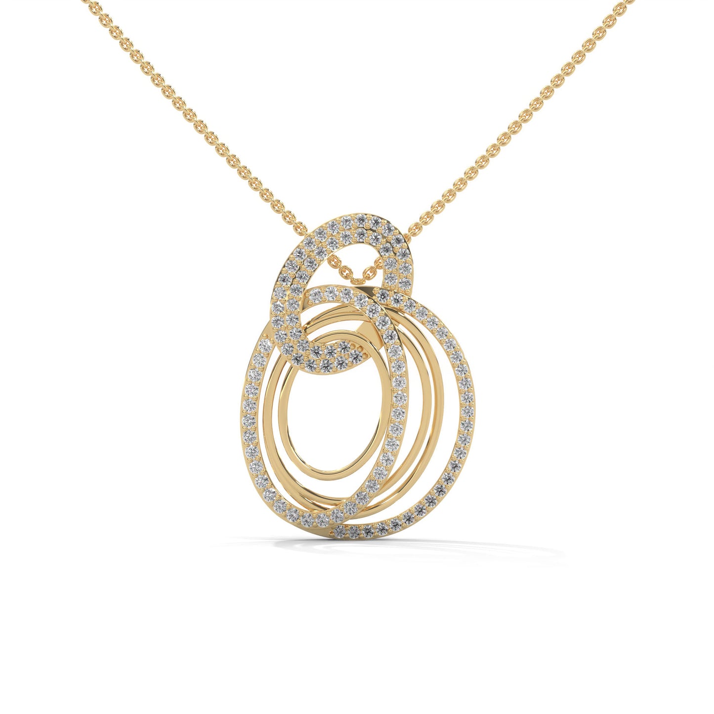 Whiriling Diamond Pendant