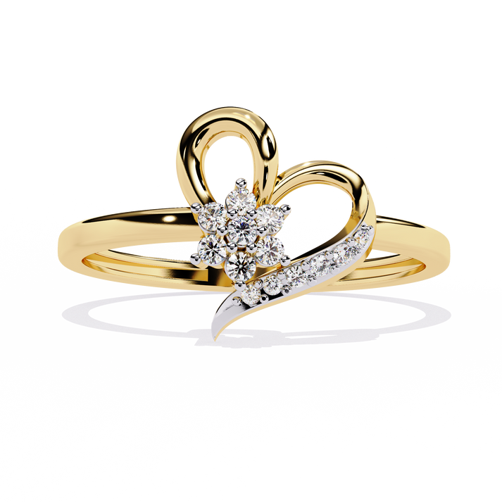 lab grown diamond | moissanite Jewellery Heart Of Elegance Lab Grown Diamond OR Moissanite Ring by Rabbito Jewels