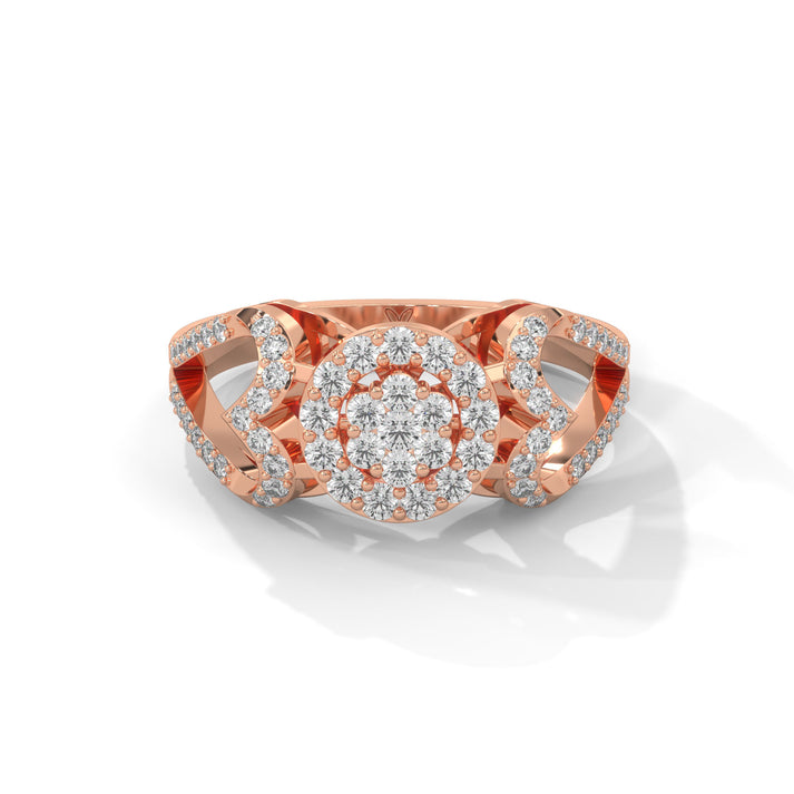 lab grown diamond | moissanite Jewellery Jarvins Lab Grown Diamond OR Moissanite Ring Rose Gold 14K by Rabbito Jewels