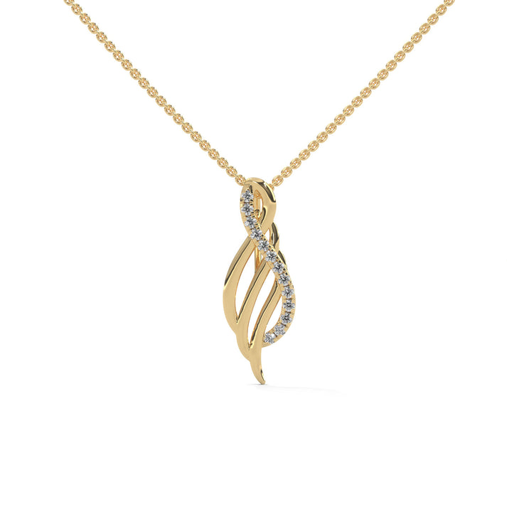 lab grown diamond | moissanite Jewellery Musicians Lab Grown Diamond OR Moissanite Pendant Yellow Gold 18K by Rabbito Jewels