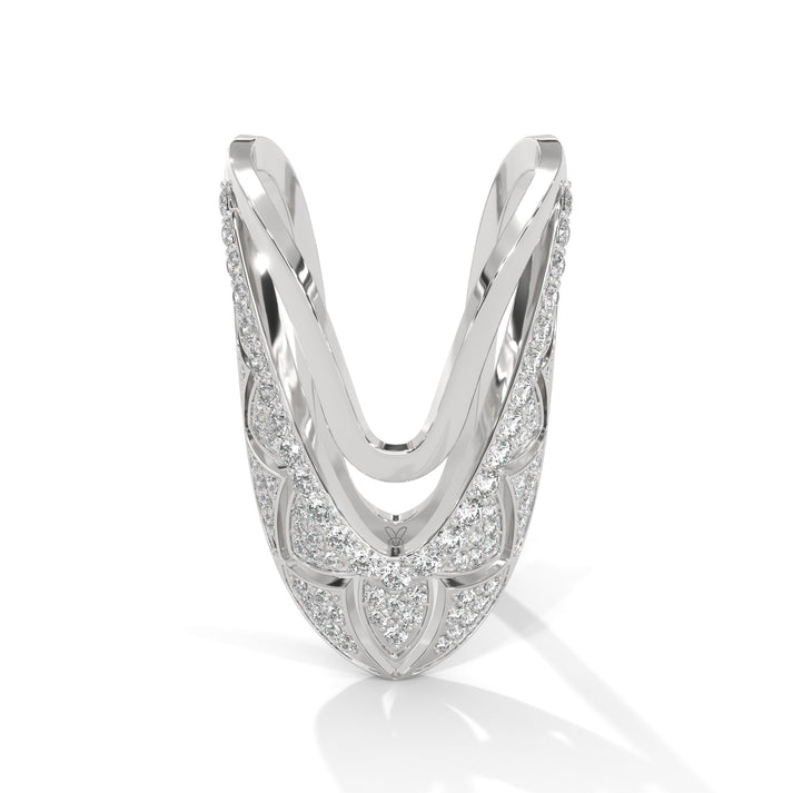 lab grown diamond | moissanite Jewellery Aahana Vanki Lab Grown Diamond OR Moissanite Ring White Gold 14K by Rabbito Jewels