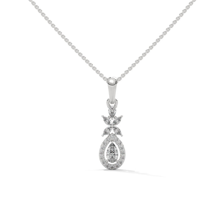 lab grown diamond | moissanite Jewellery Alluring Lab Grown Diamond OR Moissanite Pendant Silver by Rabbito Jewels