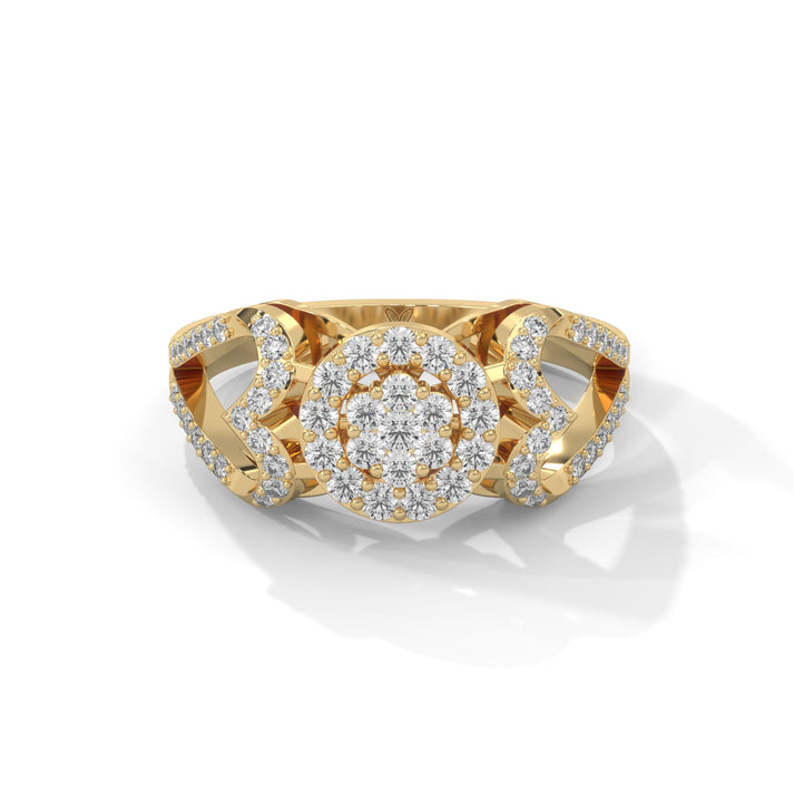 lab grown diamond | moissanite Jewellery Jarvins Lab Grown Diamond OR Moissanite Ring Yellow Gold 14K by Rabbito Jewels