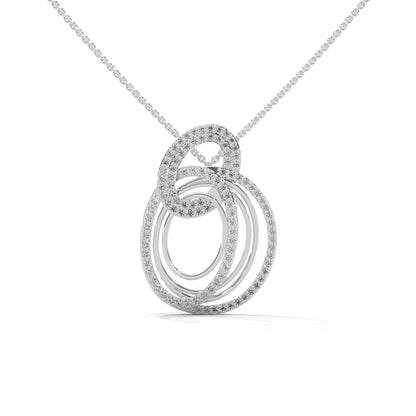 Whiriling Diamond Pendant