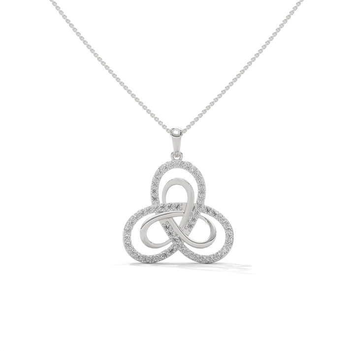 lab grown diamond | moissanite Jewellery Infinite Love Lab Grown Diamond OR Moissanite Pendant White Gold 14K by Rabbito Jewels