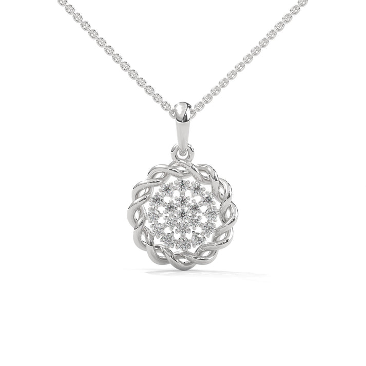 lab grown diamond | moissanite Jewellery Whimsical Fantasies Lab Grown Diamond OR Moissanite Pendant White Gold 18K by Rabbito Jewels
