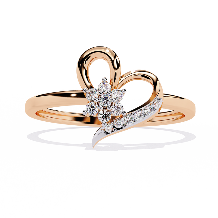 lab grown diamond | moissanite Jewellery Heart Of Elegance Lab Grown Diamond OR Moissanite Ring by Rabbito Jewels