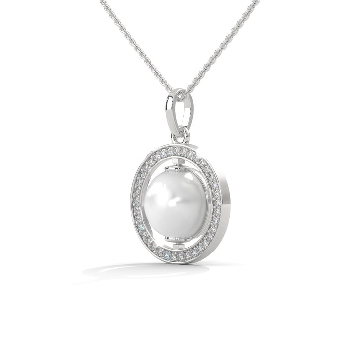 lab grown diamond | moissanite Jewellery Moon Toned Lab Grown Diamond OR Moissanite Pendant by Rabbito Jewels