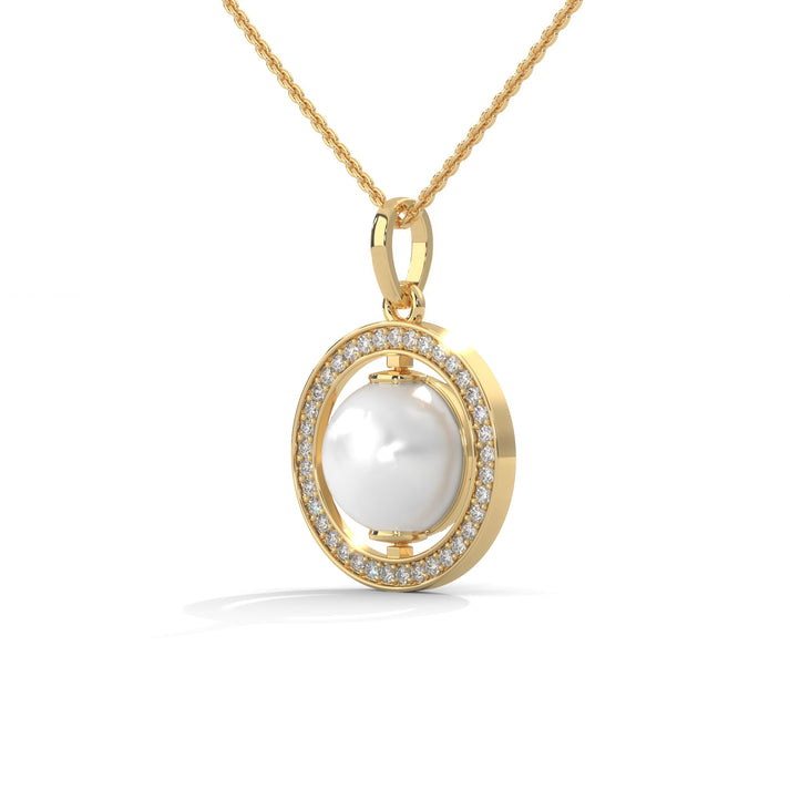 lab grown diamond | moissanite Jewellery Moon Toned Lab Grown Diamond OR Moissanite Pendant by Rabbito Jewels