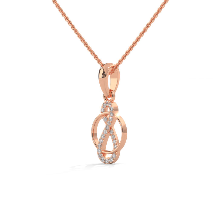 lab grown diamond | moissanite Jewellery Loop of Infinity Lab Grown Diamond OR Moissanite Pendant by Rabbito Jewels
