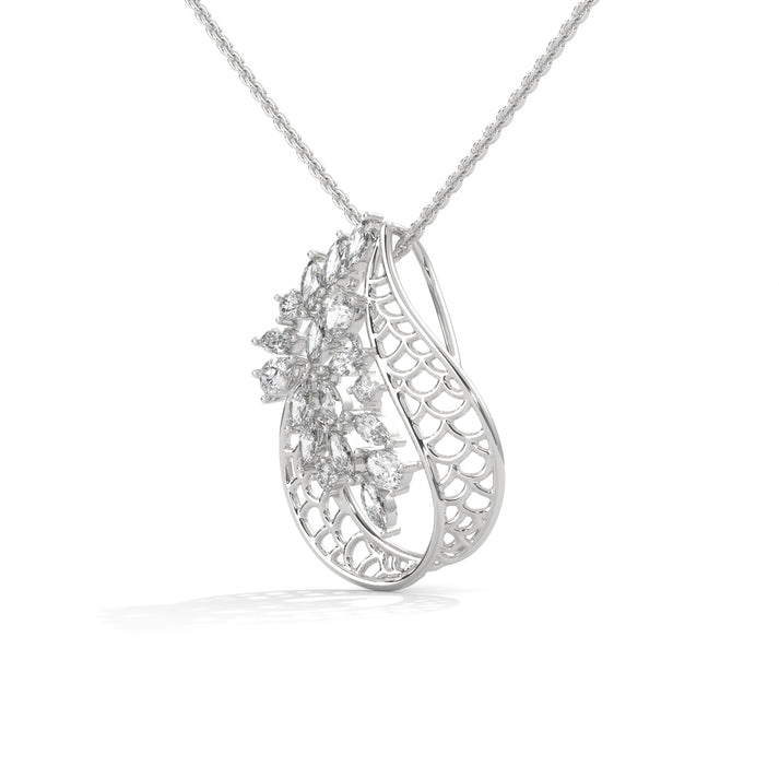 lab grown diamond | moissanite Jewellery Blooming Bouquet Lab Grown Diamond OR Moissanite Pendant by Rabbito Jewels