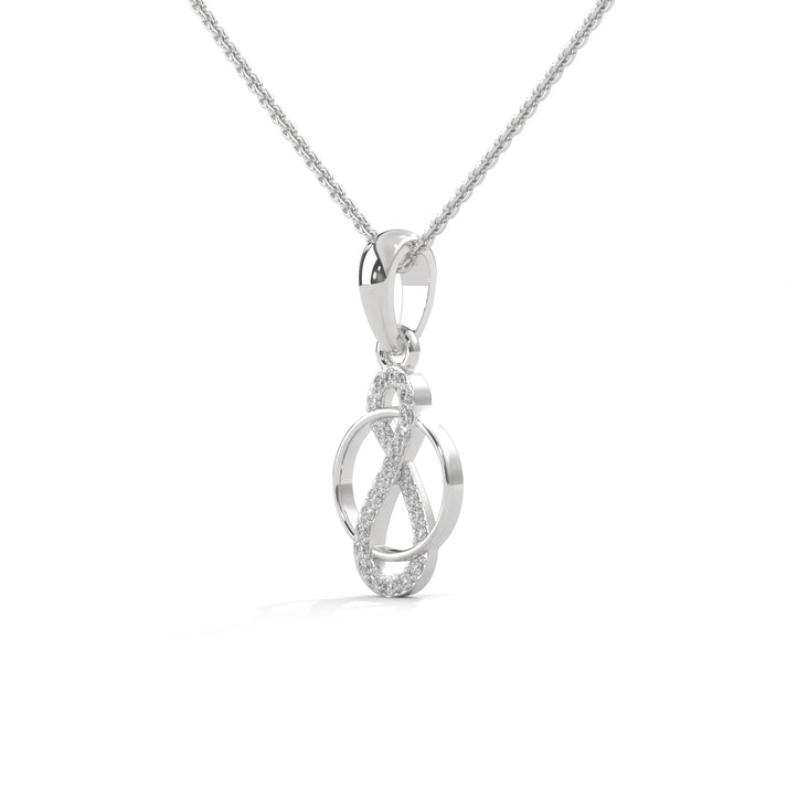 lab grown diamond | moissanite Jewellery Loop of Infinity Lab Grown Diamond OR Moissanite Pendant by Rabbito Jewels