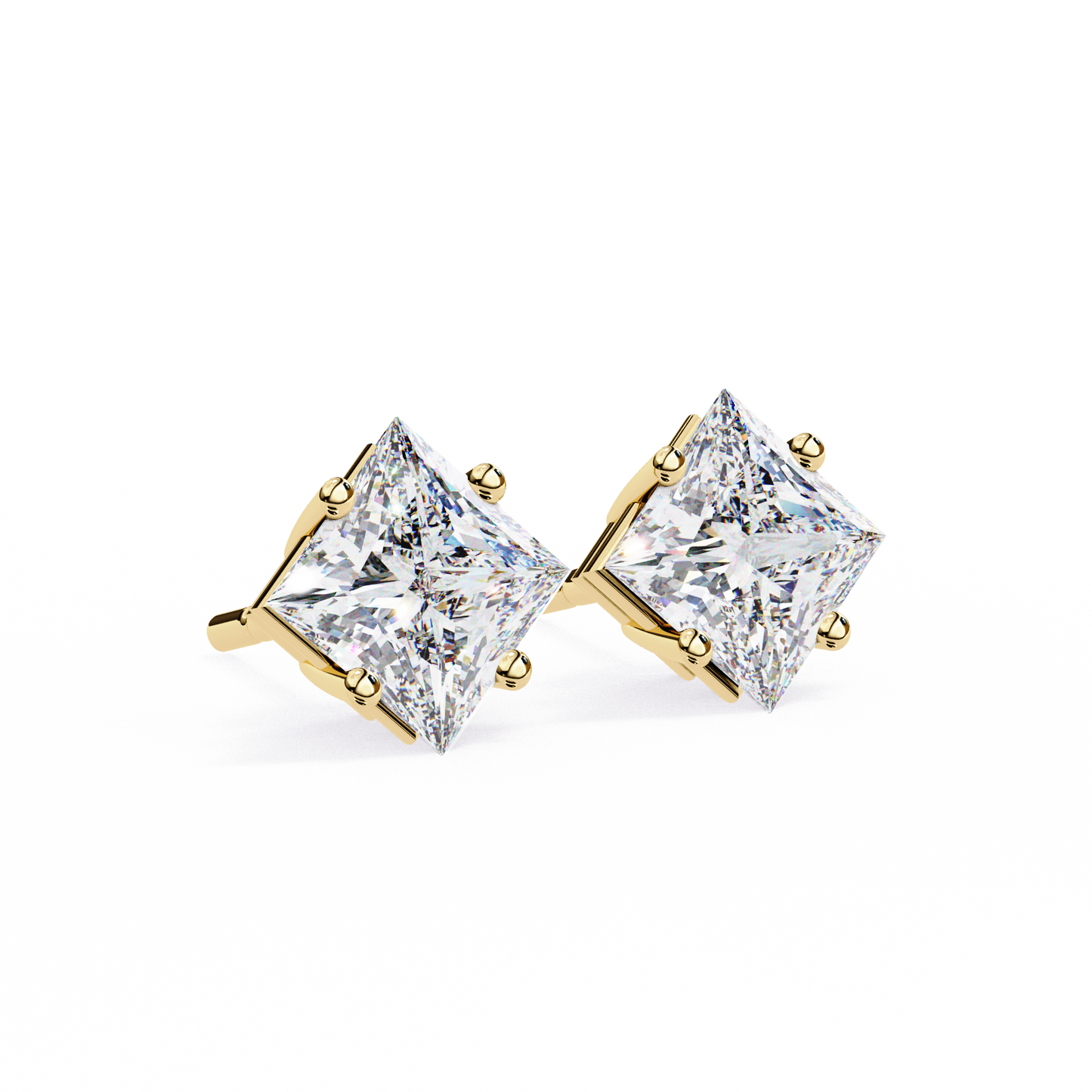 lab grown diamond | moissanite Jewellery Eternal Grace Lab Grown OR Moissanite Stud Earrings by Rabbito Jewels