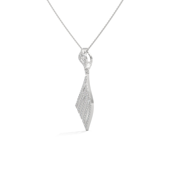lab grown diamond | moissanite Jewellery Tie Style Lab Grown Diamond OR Moissanite Pendant by Rabbito Jewels