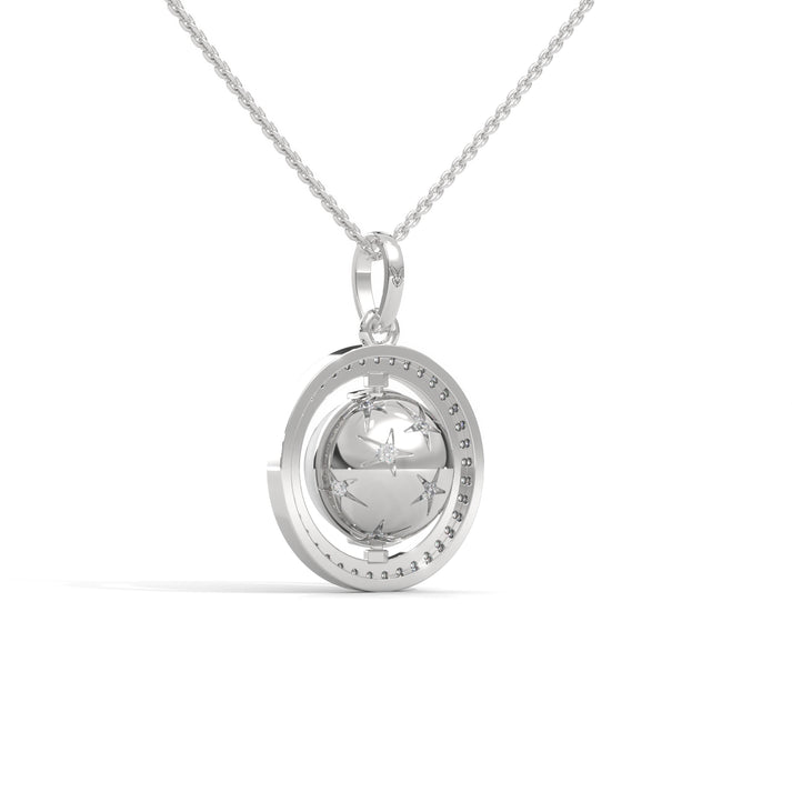 lab grown diamond | moissanite Jewellery Moon Toned Lab Grown Diamond OR Moissanite Pendant by Rabbito Jewels