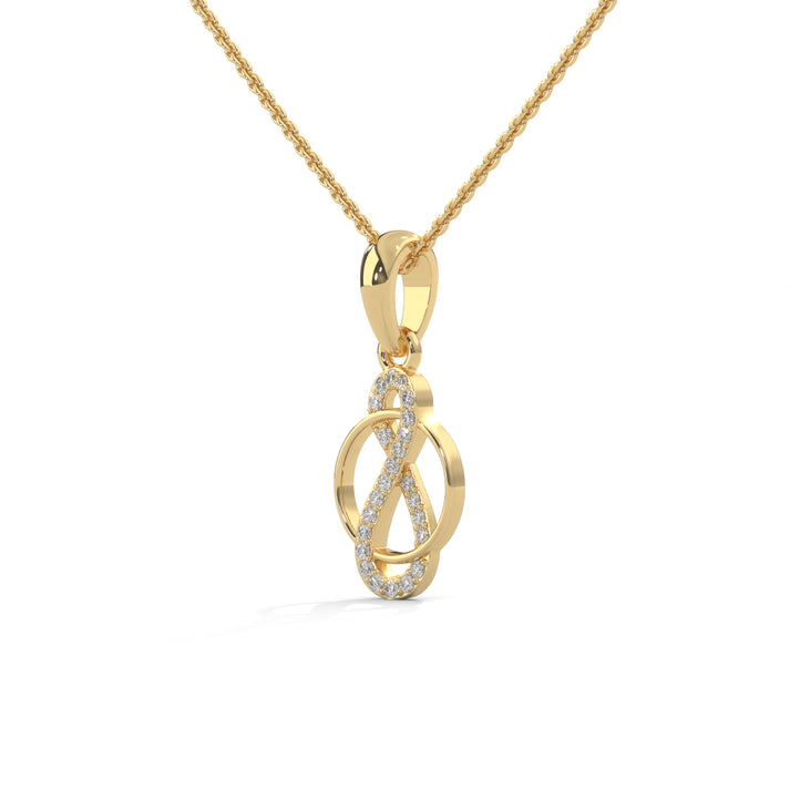 lab grown diamond | moissanite Jewellery Loop of Infinity Lab Grown Diamond OR Moissanite Pendant by Rabbito Jewels