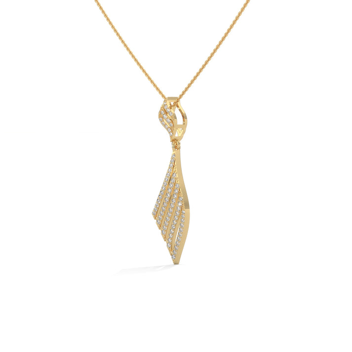 lab grown diamond | moissanite Jewellery Tie Style Lab Grown Diamond OR Moissanite Pendant by Rabbito Jewels