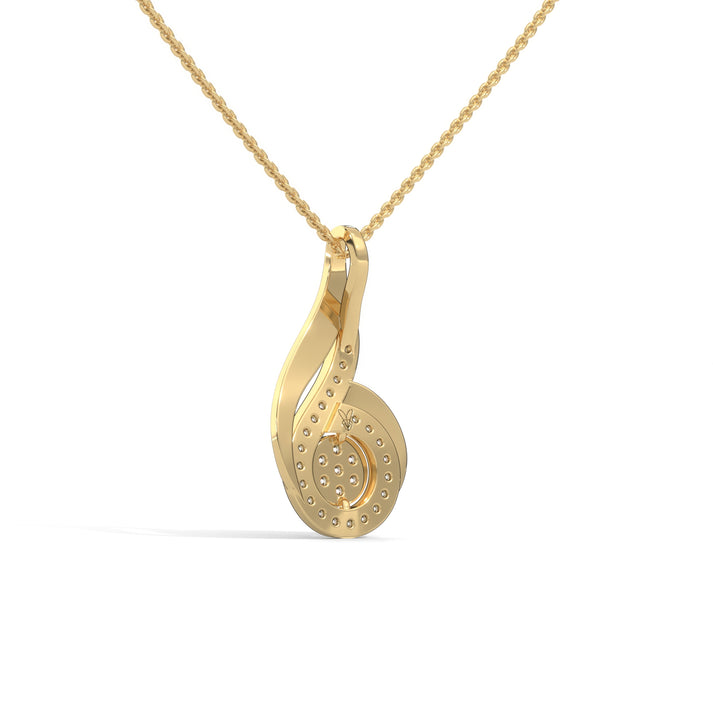 lab grown diamond | moissanite Jewellery Swirl Lab Grown Diamond OR Moissanite Pendant by Rabbito Jewels