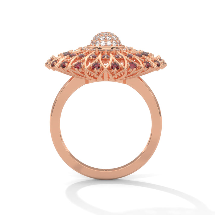 lab grown diamond | moissanite Jewellery Sunflower Daisy Lab Grown Diamond OR Moissanite Ring by Rabbito Jewels