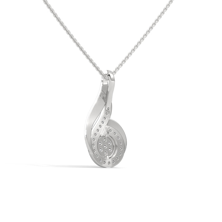 lab grown diamond | moissanite Jewellery Swirl Lab Grown Diamond OR Moissanite Pendant by Rabbito Jewels