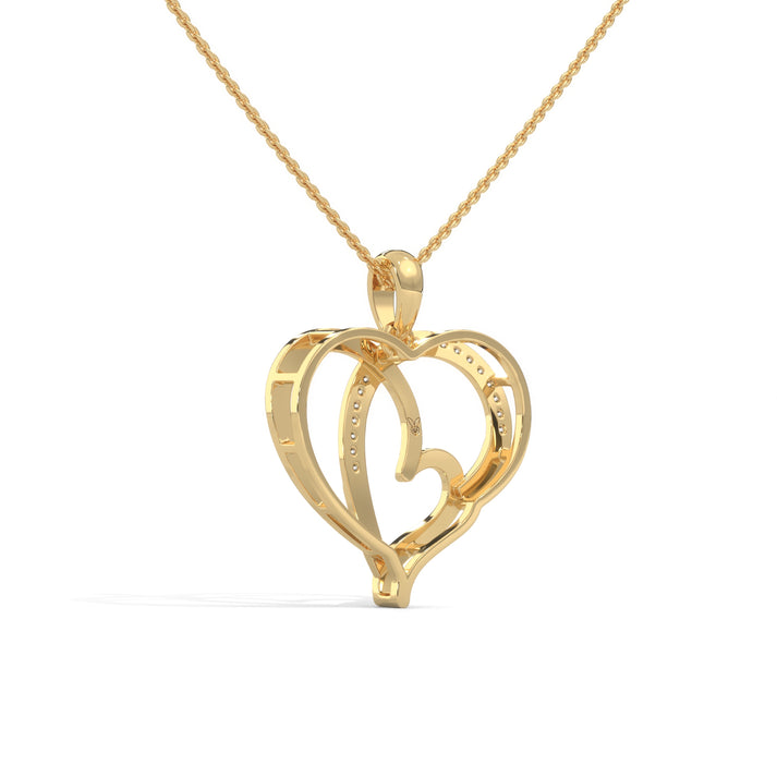 lab grown diamond | moissanite Jewellery Dual Toned Lab Grown Diamond OR Moissanite Pendant by Rabbito Jewels