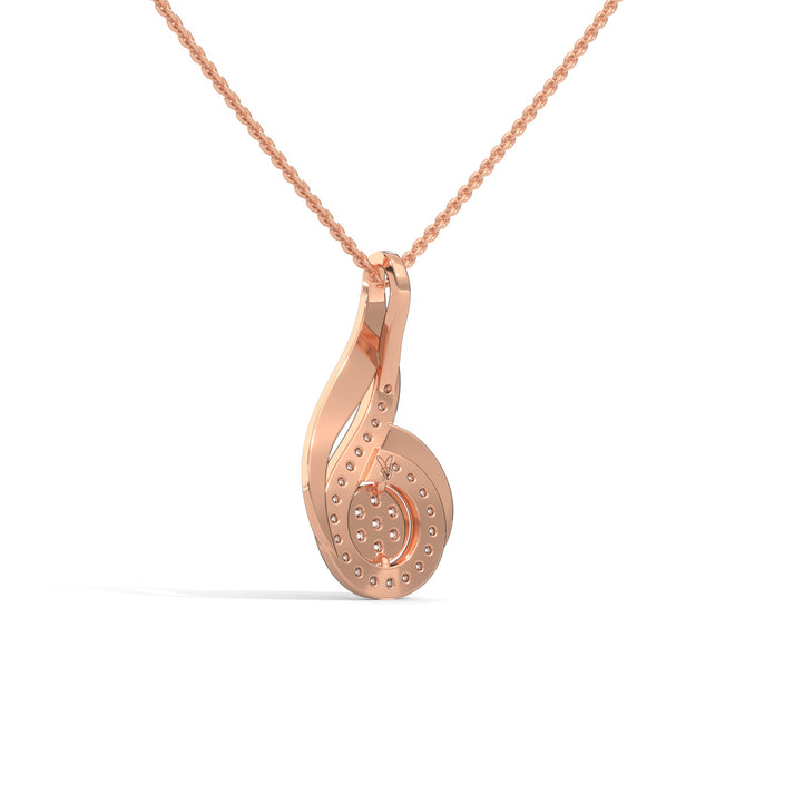 lab grown diamond | moissanite Jewellery Swirl Lab Grown Diamond OR Moissanite Pendant by Rabbito Jewels