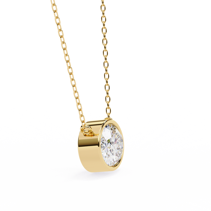 lab grown diamond | moissanite Jewellery Gloria 0.76CT Oval Lab Grown Diamond OR Moissanite Pendant by Rabbito Jewels