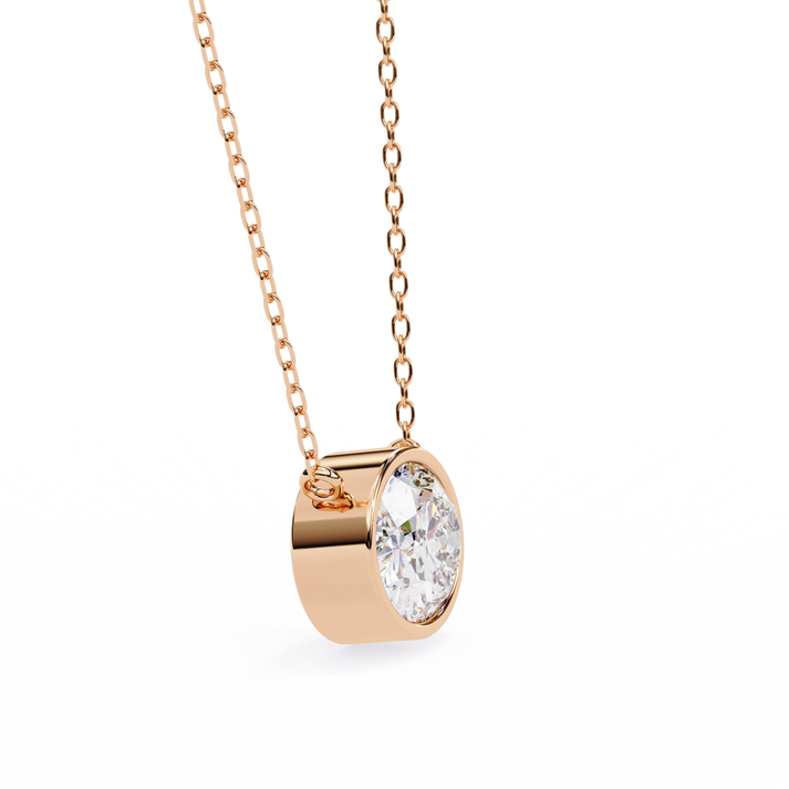 lab grown diamond | moissanite Jewellery Gloria 0.76CT Oval Lab Grown Diamond OR Moissanite Pendant by Rabbito Jewels