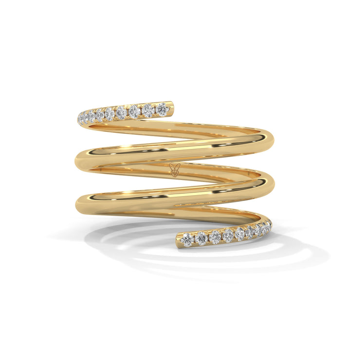 lab grown diamond | moissanite Jewellery Maryos Lab Grown Diamond OR Moissanite Ring Yellow Gold 14K by Rabbito Jewels