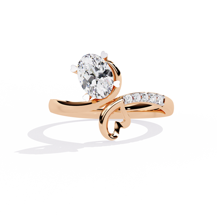 lab grown diamond | moissanite Jewellery Orcharsta Lab Grown Diamond OR Moissanite Ring Rose Gold 18K by Rabbito Jewels
