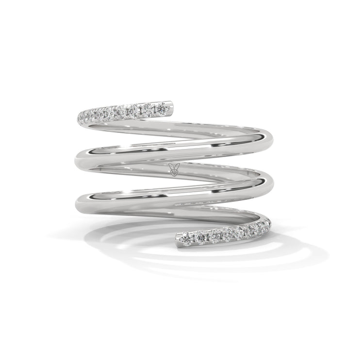 lab grown diamond | moissanite Jewellery Maryos Lab Grown Diamond OR Moissanite Ring White Gold 14K by Rabbito Jewels