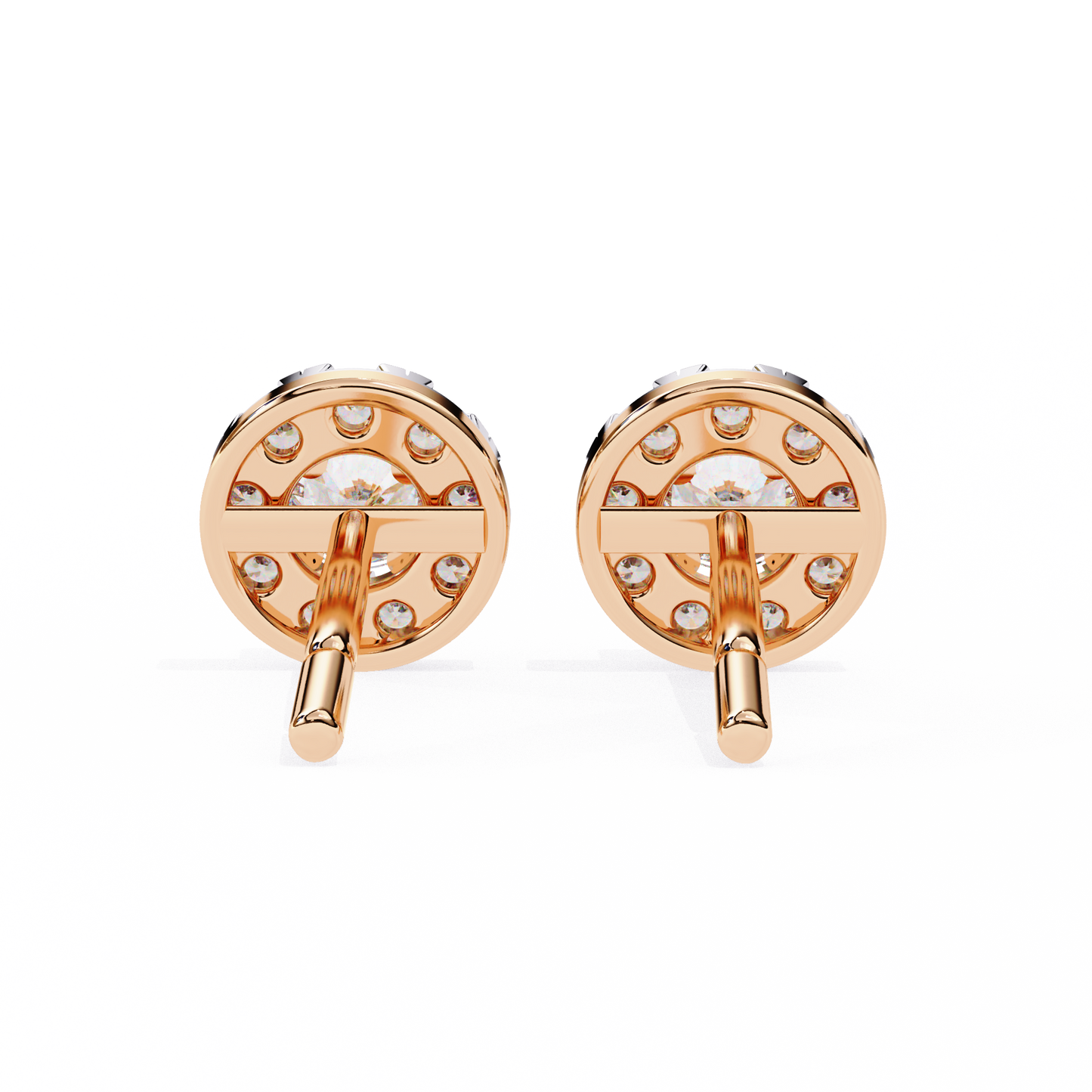 lab grown diamond | moissanite Jewellery Enchanted Forest Lab Grown OR Moissanite Halo Earrings by Rabbito Jewels
