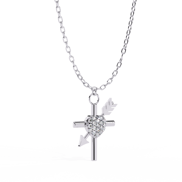 lab grown diamond | moissanite Jewellery Cupid Arrow Lab Grown Diamond OR Moissanite Pendant by Rabbito Jewels