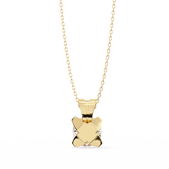 lab grown diamond | moissanite Jewellery Inddus 2.18CT Round Lab Grown Diamond OR Moissanite Pendant by Rabbito Jewels