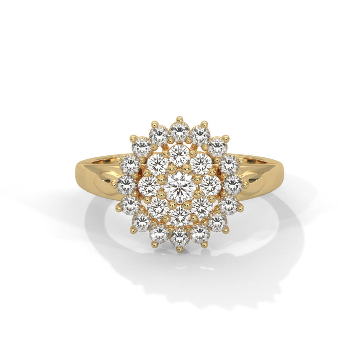 lab grown diamond | moissanite Jewellery Candere Lab Grown Diamond OR Moissanite Ring Yellow Gold 18K by Rabbito Jewels