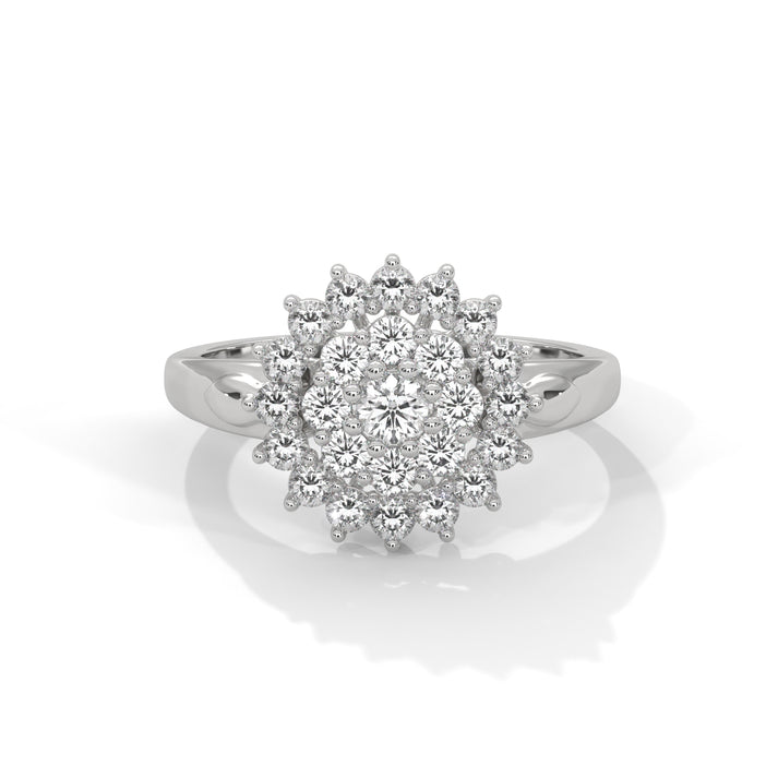 lab grown diamond | moissanite Jewellery Candere Lab Grown Diamond OR Moissanite Ring White Gold 14K by Rabbito Jewels