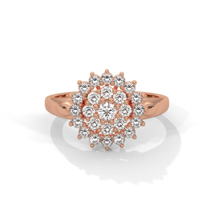 lab grown diamond | moissanite Jewellery Candere Lab Grown Diamond OR Moissanite Ring Rose Gold 14K by Rabbito Jewels