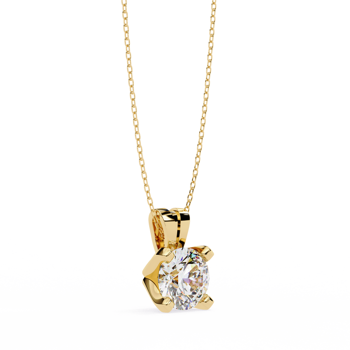 lab grown diamond | moissanite Jewellery Inddus 2.18CT Round Lab Grown Diamond OR Moissanite Pendant by Rabbito Jewels