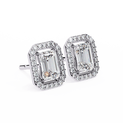 lab grown diamond | moissanite Jewellery Flare Dream Lab Grown Diamond OR Moissanite Hola Earrings by Rabbito Jewels