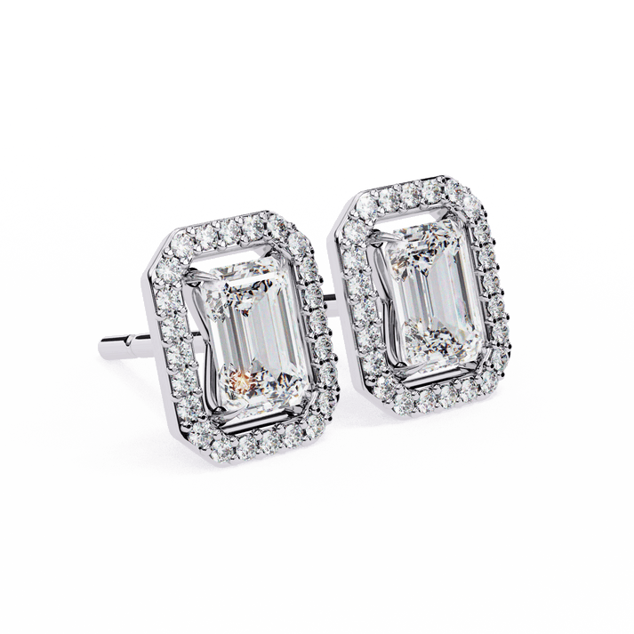 lab grown diamond | moissanite Jewellery Flare Dream Lab Grown Diamond OR Moissanite Hola Earrings by Rabbito Jewels
