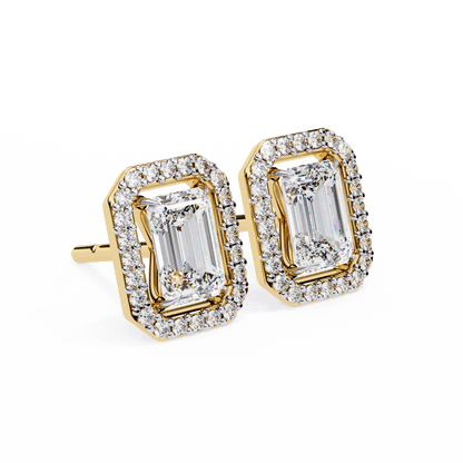 lab grown diamond | moissanite Jewellery Flare Dream Lab Grown Diamond OR Moissanite Hola Earrings by Rabbito Jewels