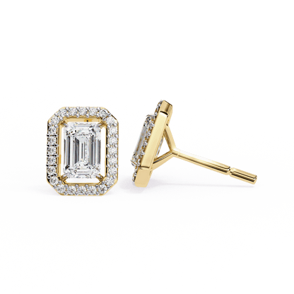 lab grown diamond | moissanite Jewellery Flare Dream Lab Grown Diamond OR Moissanite Hola Earrings by Rabbito Jewels